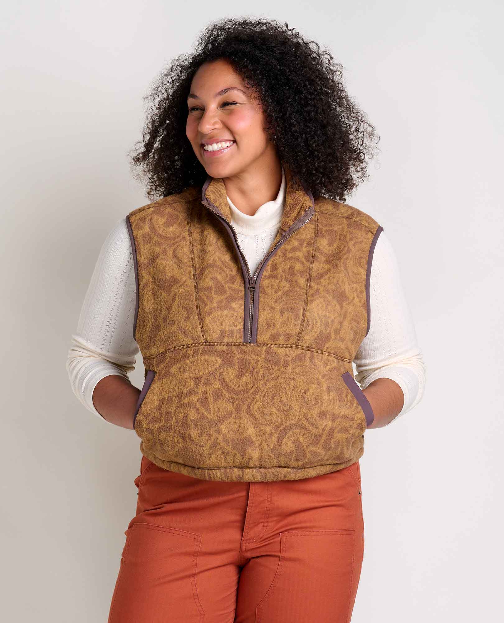 Women's Campo Fleece Vest - Coyean