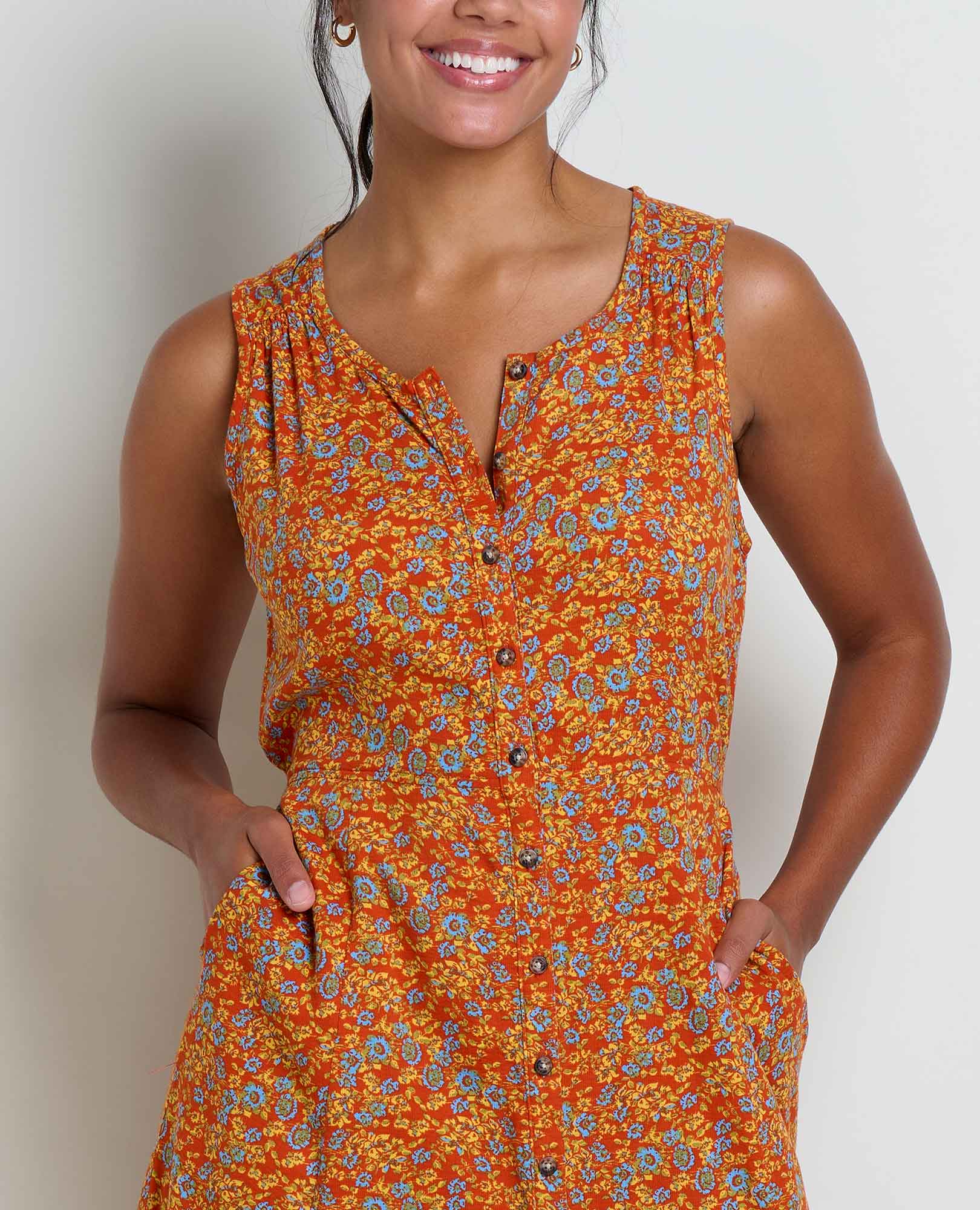 Manzana Midi Tank Dress - Coyean