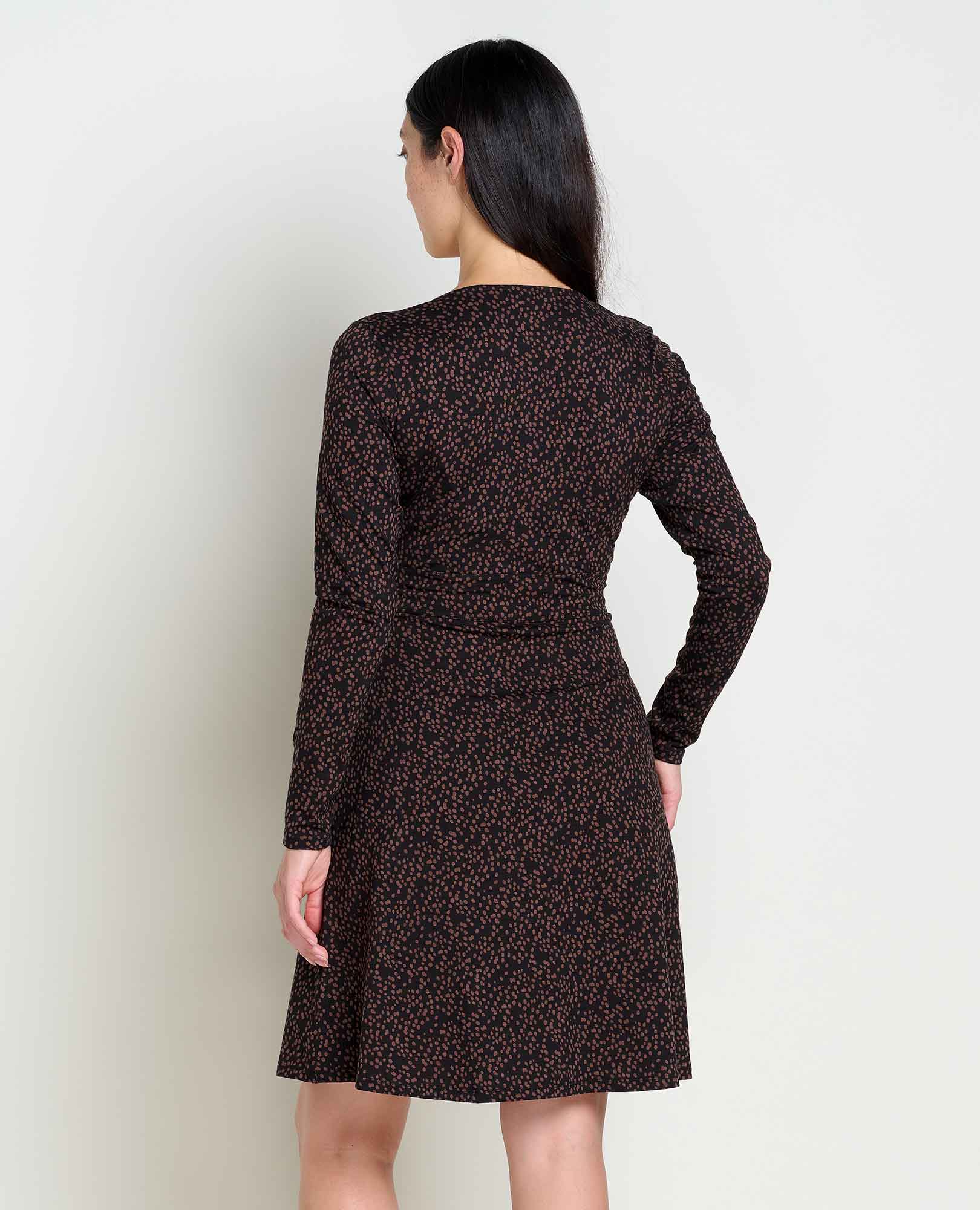 Cue Wrap Long Sleeve Dress - Coyean