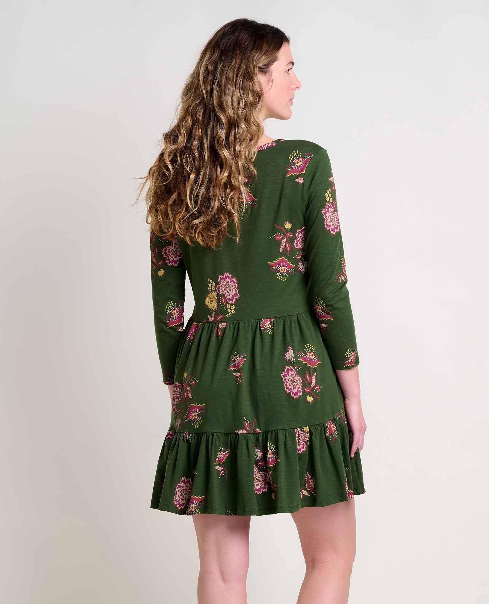 Marley Tiered Long Sleeve Dress - Coyean