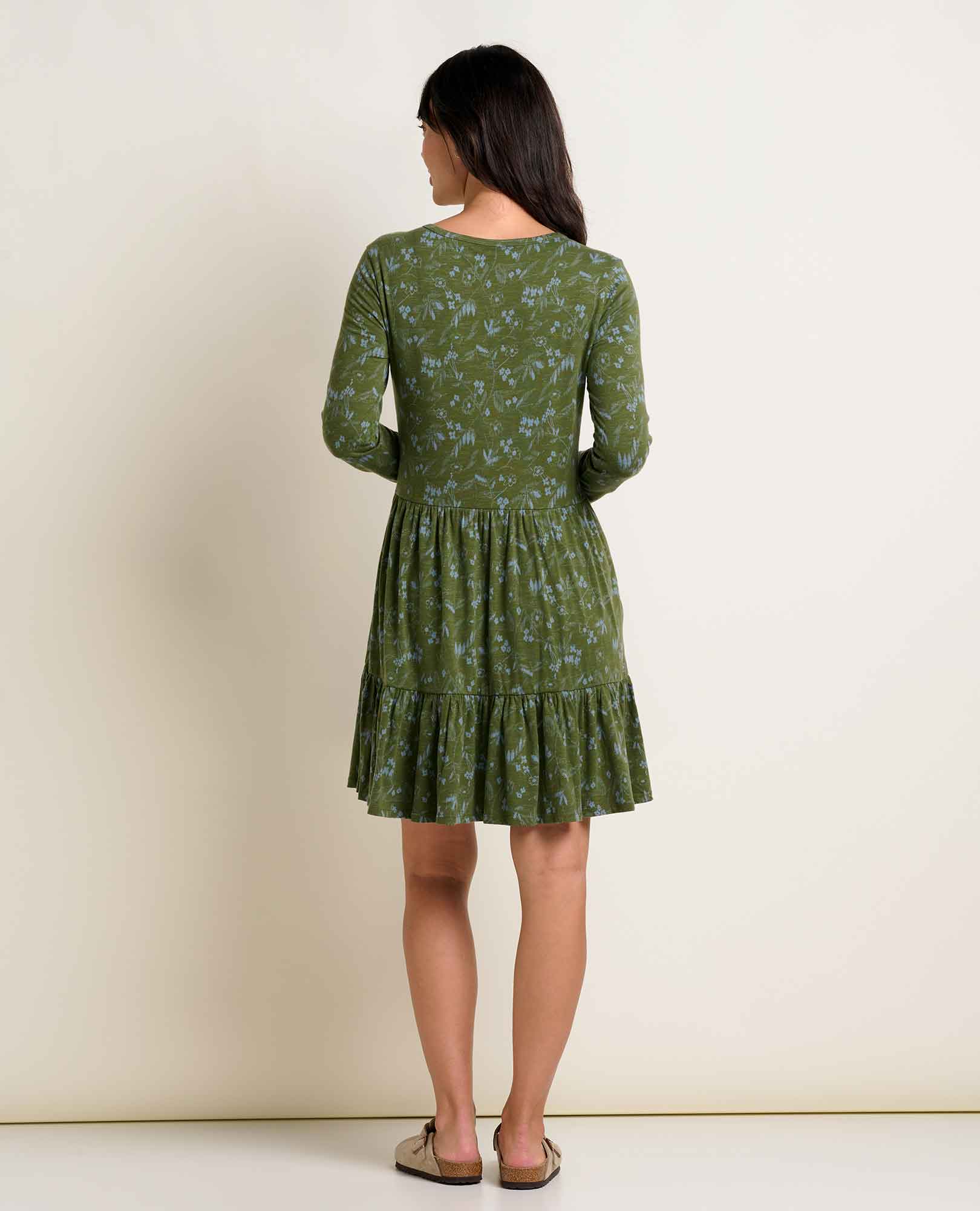 Marley Tiered Long Sleeve Dress - Coyean