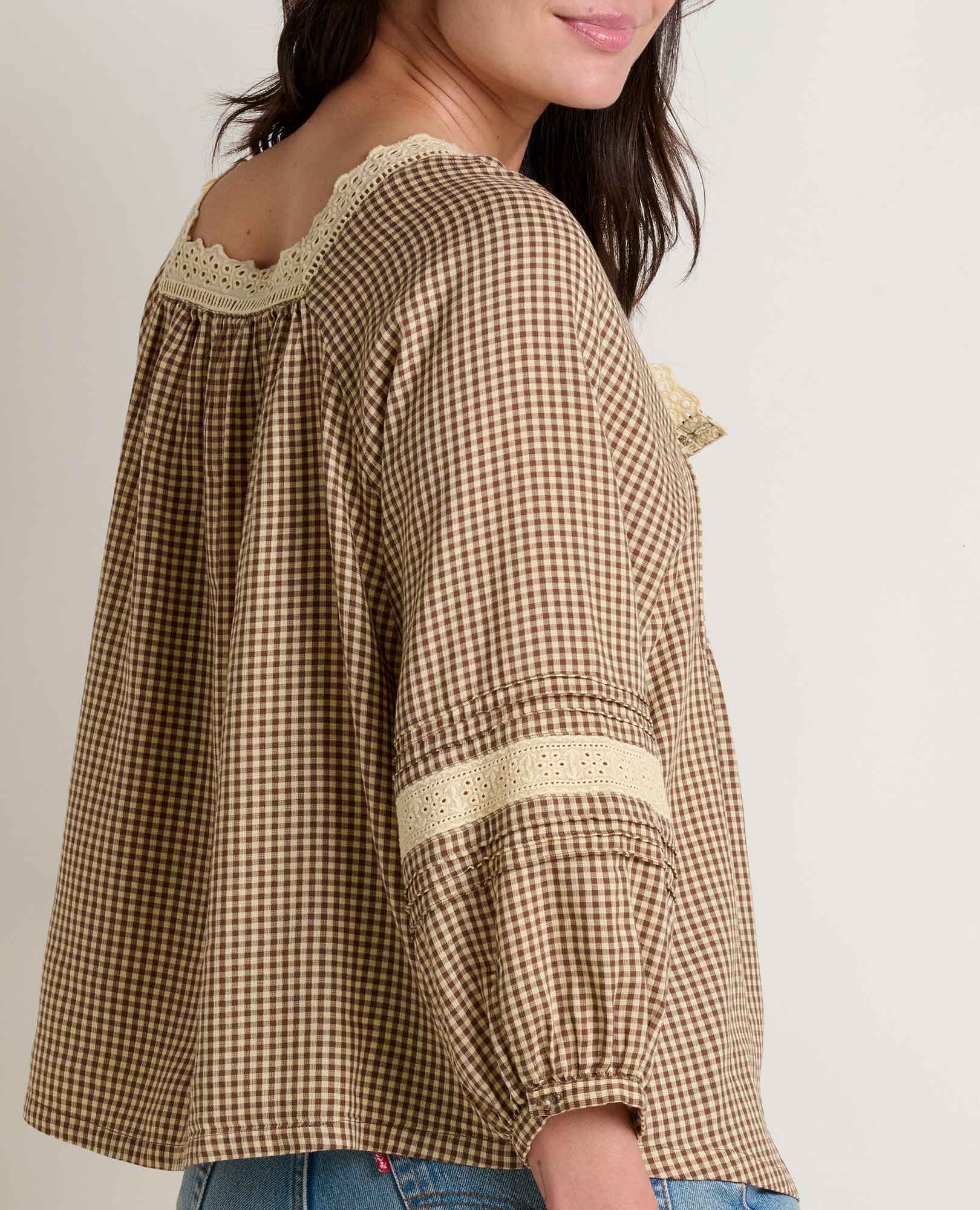 Manzana Peasant Long Sleeve Shirt - Coyean