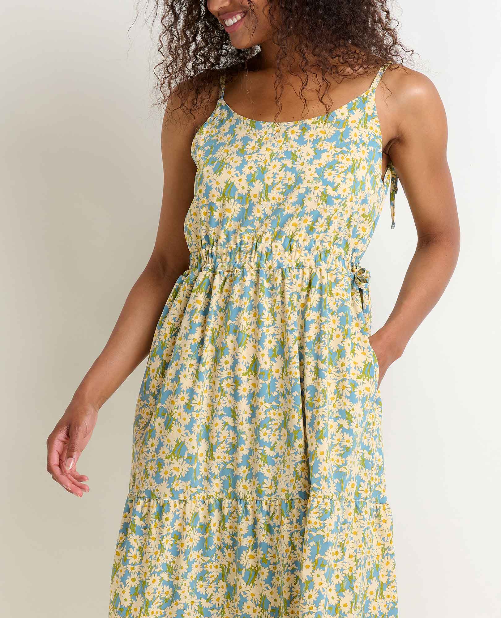Sunkissed Tiered Sleeveless Dress - Coyean
