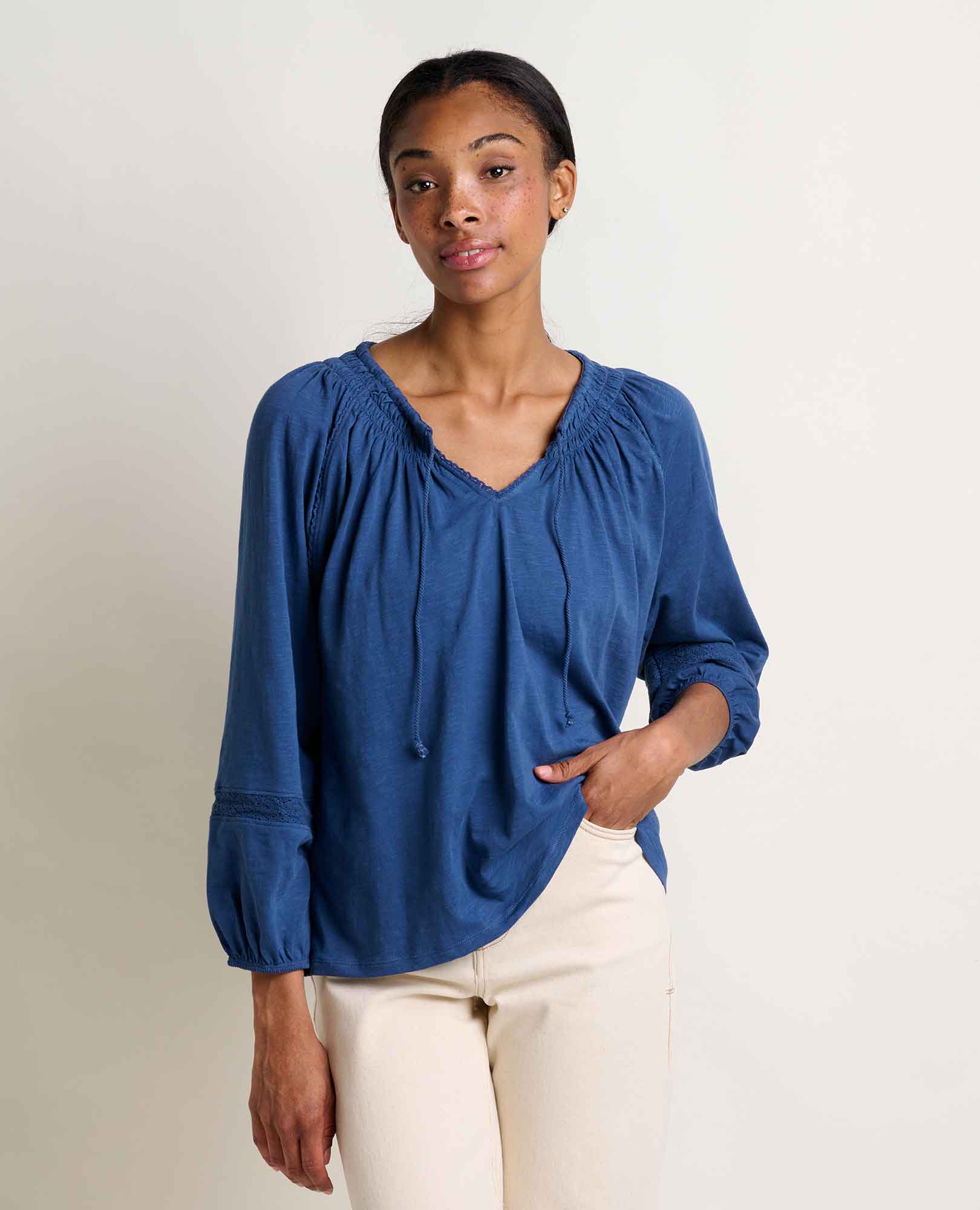 Women's Primo Peasant Top - Coyean