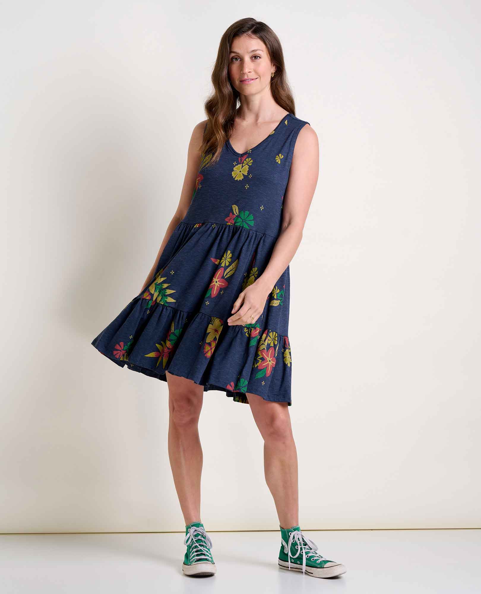 Marley Tiered Sleeveless Dress - Coyean