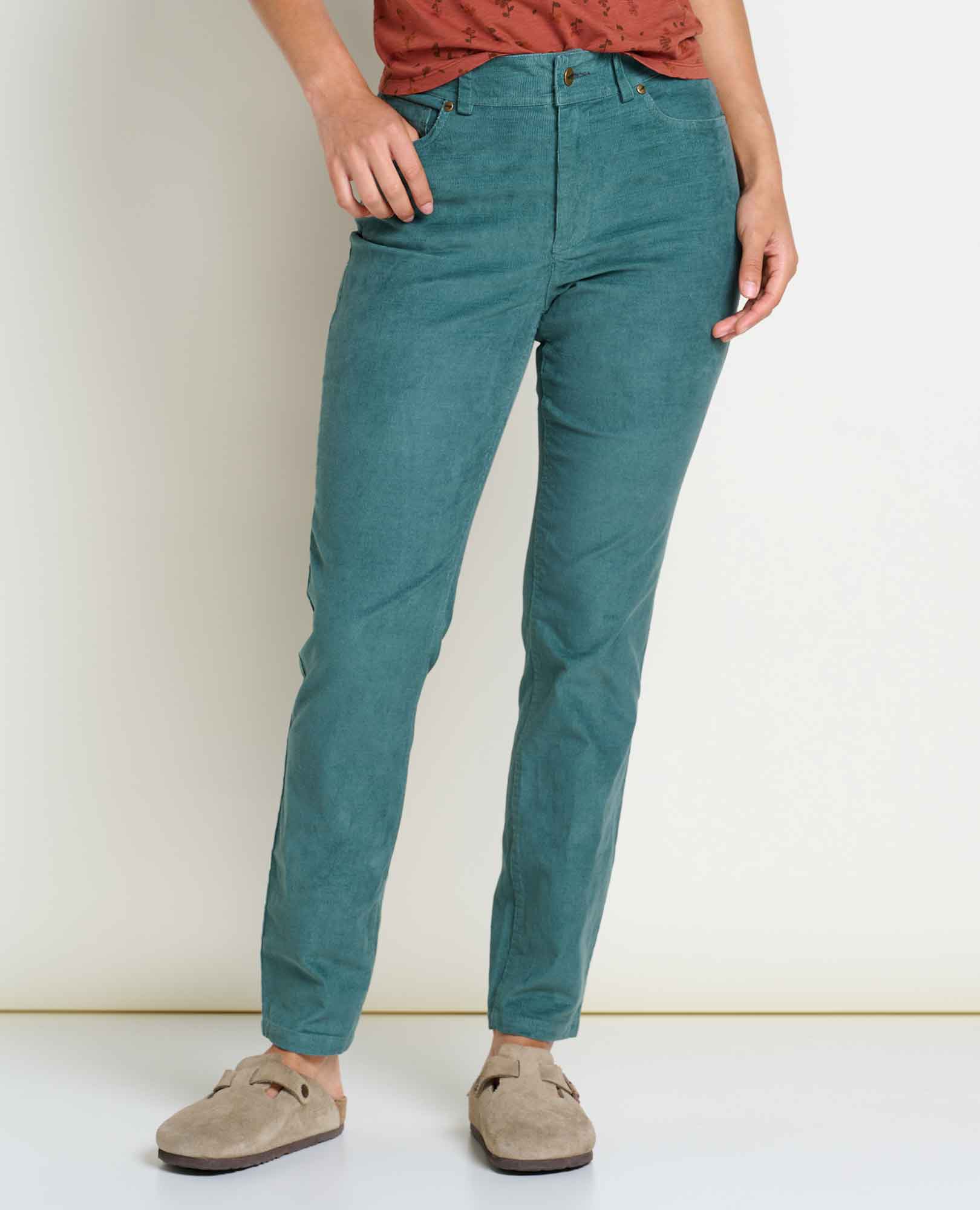 Karuna Cord 5 Pocket Skinny Pant - Coyean