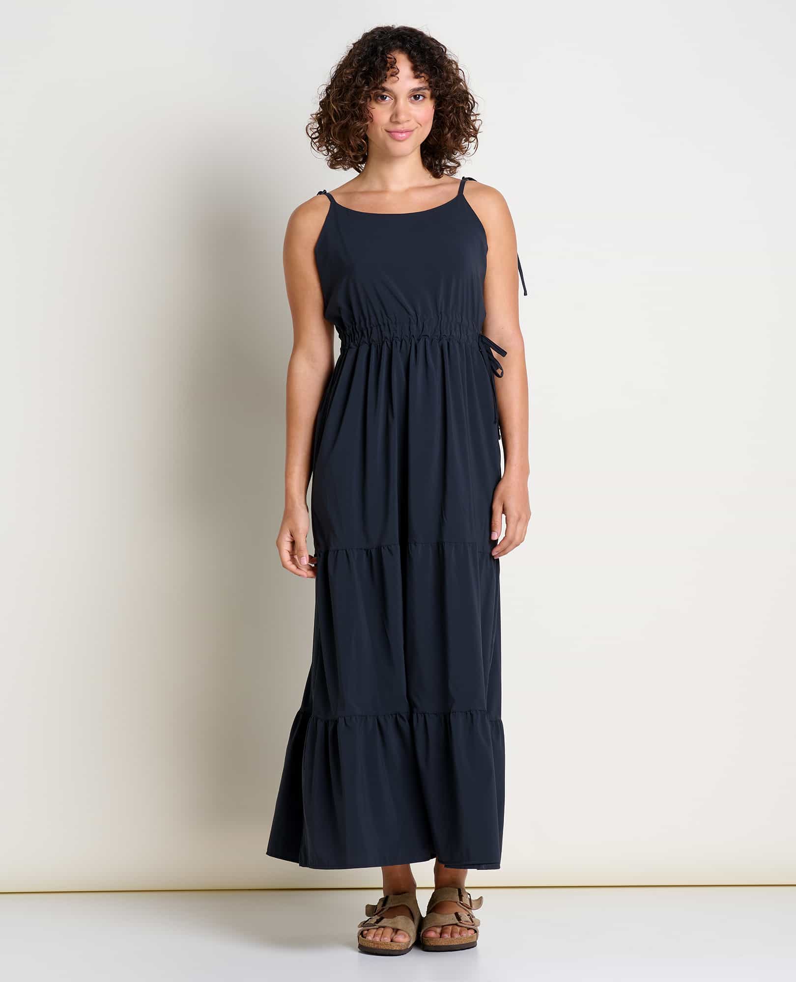 Sunkissed Tiered Sleeveless Dress - Coyean