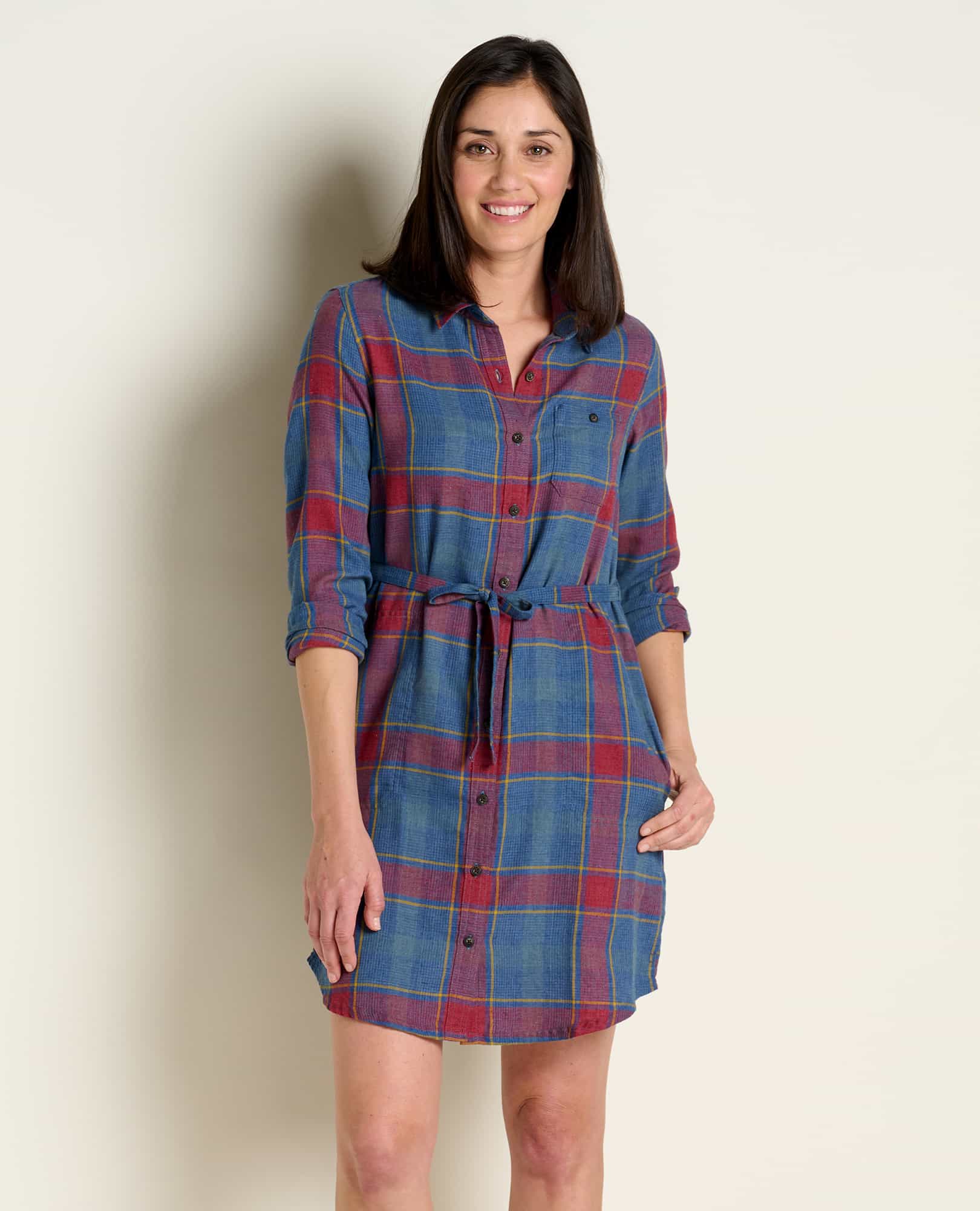 Re-Form Flannel Shirtdress - Coyean