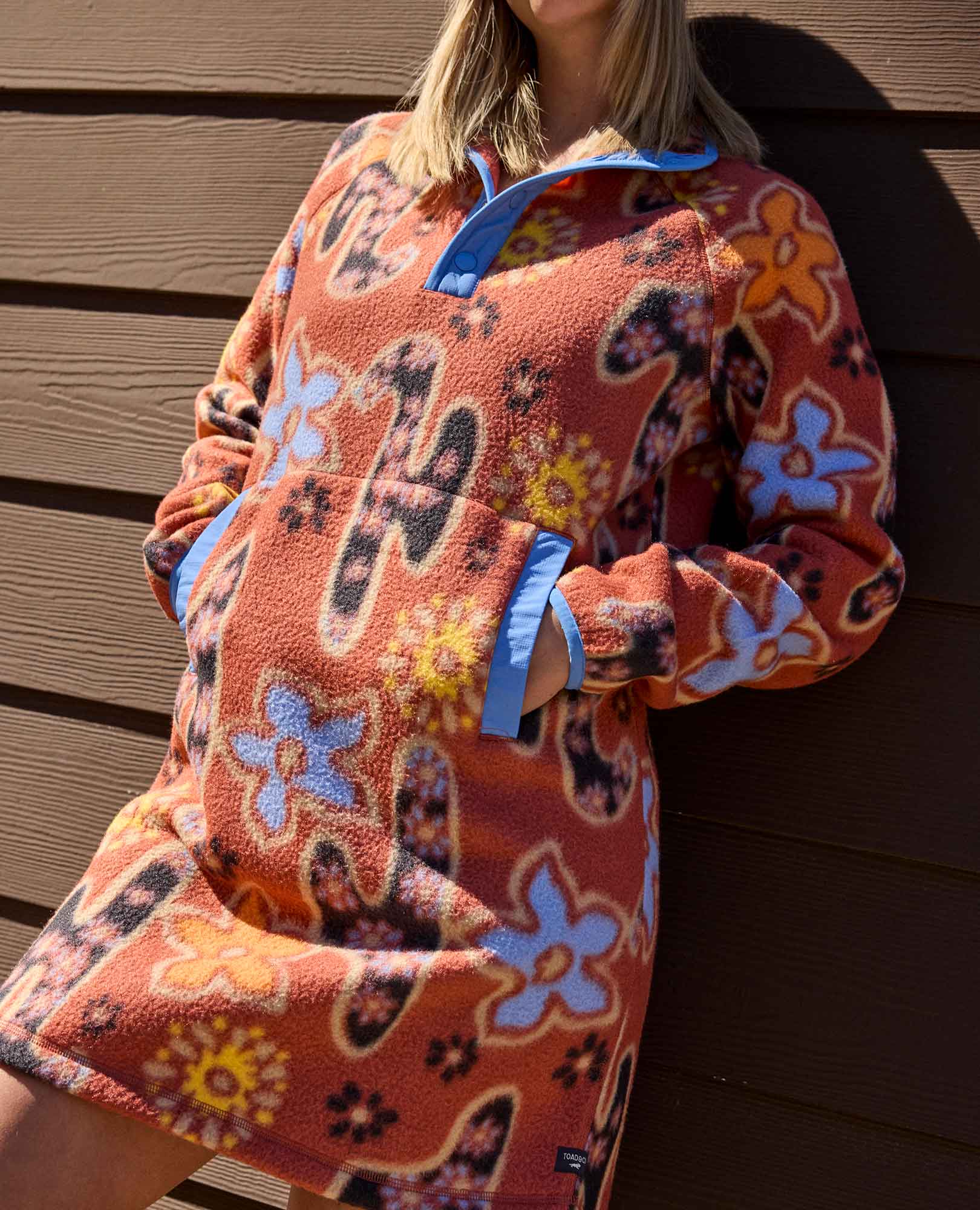 Campo Fleece 1/4 Snap Dress - Coyean