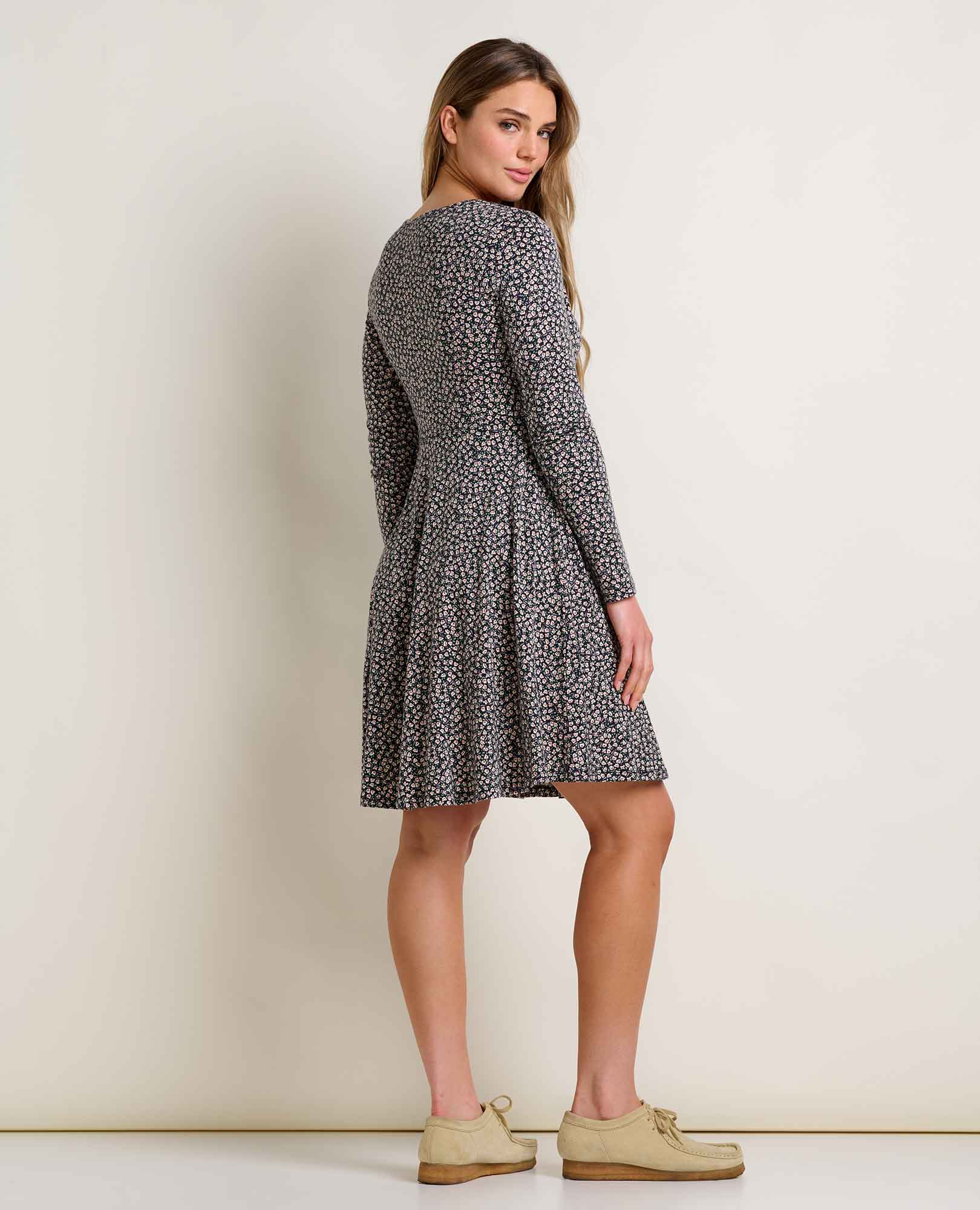 Freesia Long Sleeve Wrap Dress - Coyean
