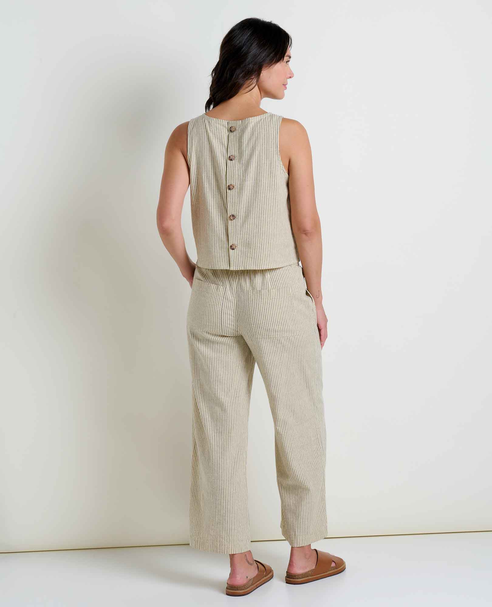 Taj Hemp Button Back Tank II - Coyean