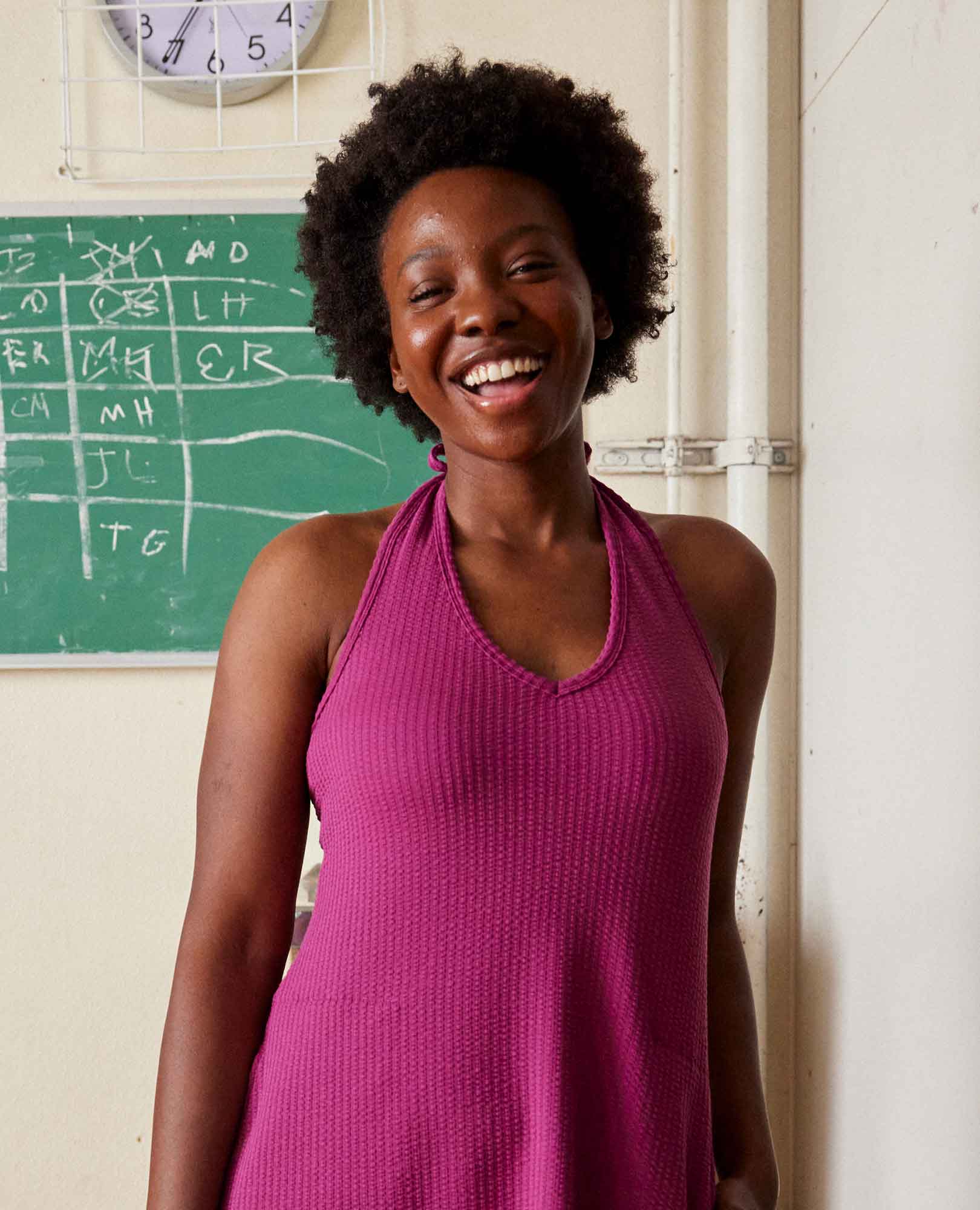 Plumeria Halter Dress - Coyean