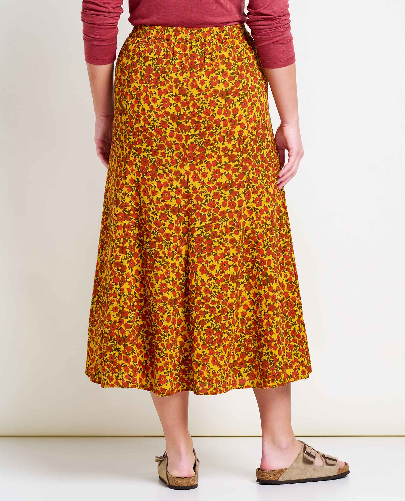 Manzana Paneled Midi Skirt - Coyean