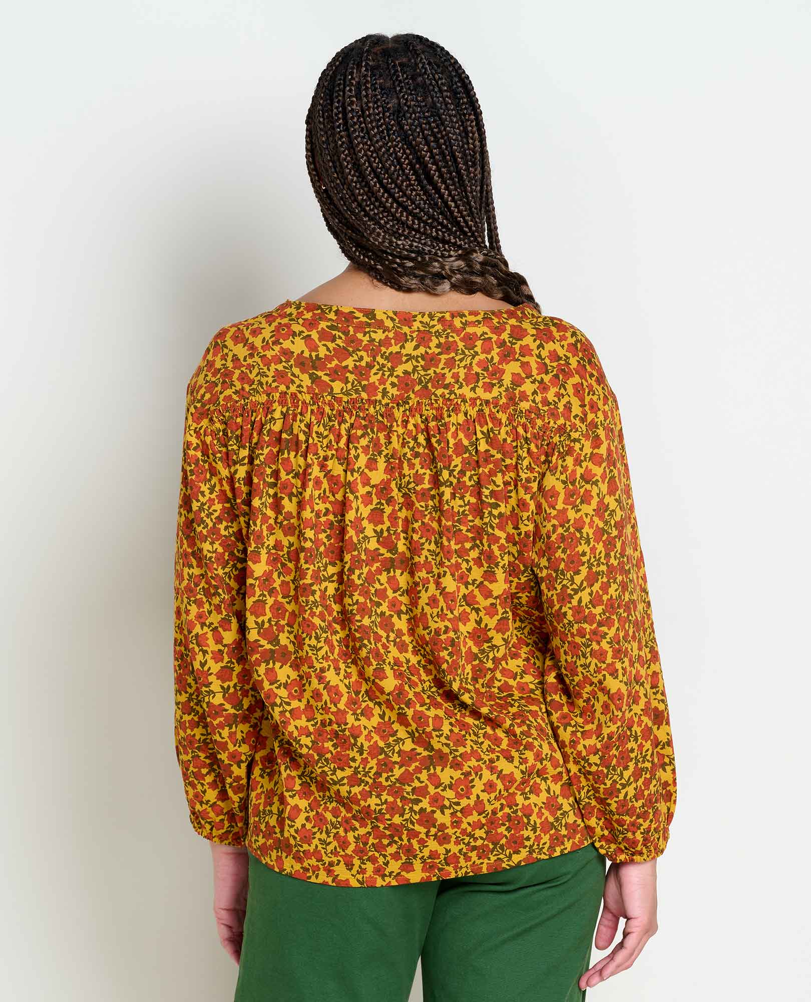 Manzana Long Sleeve Peasant Top - Coyean
