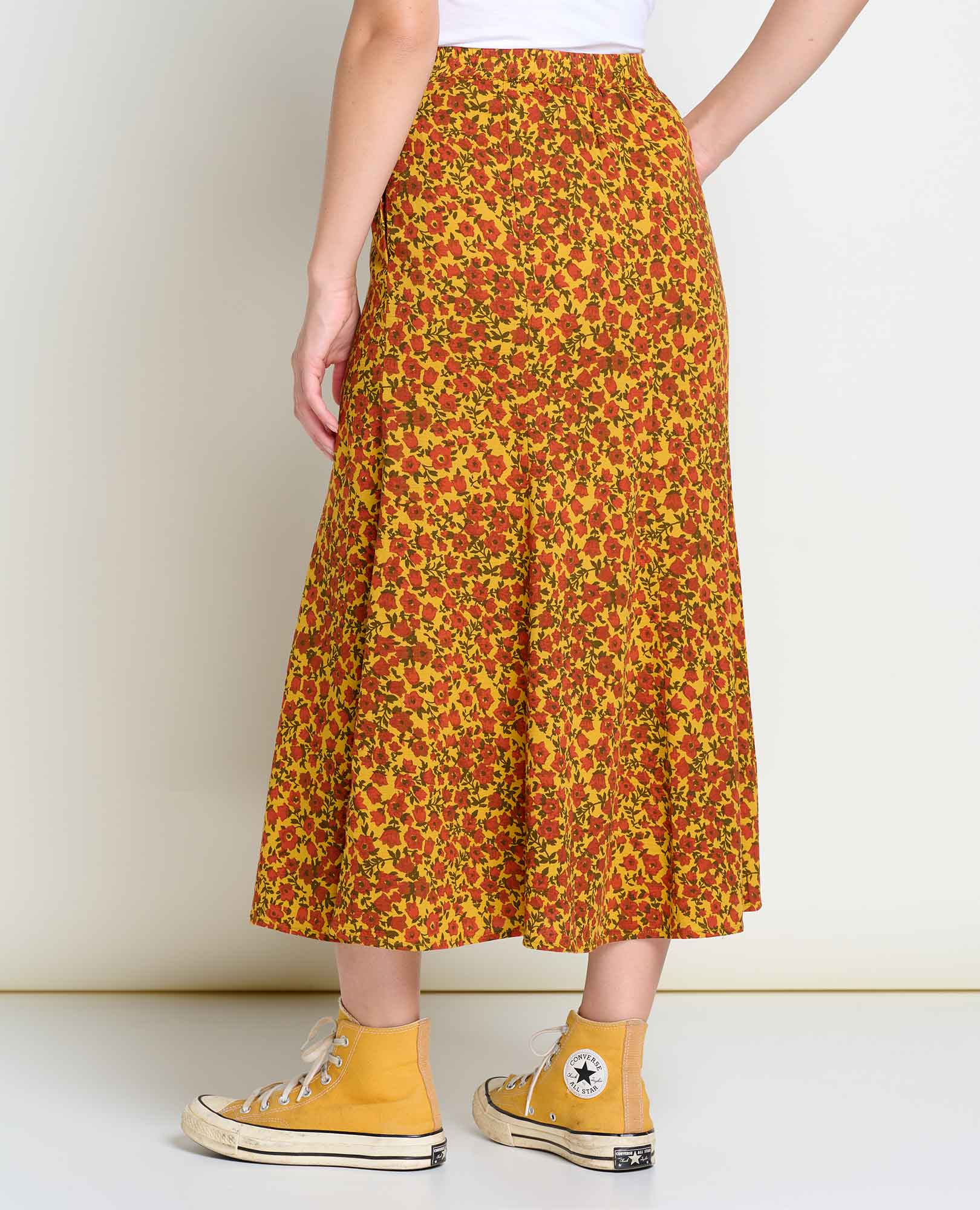 Manzana Paneled Midi Skirt - Coyean