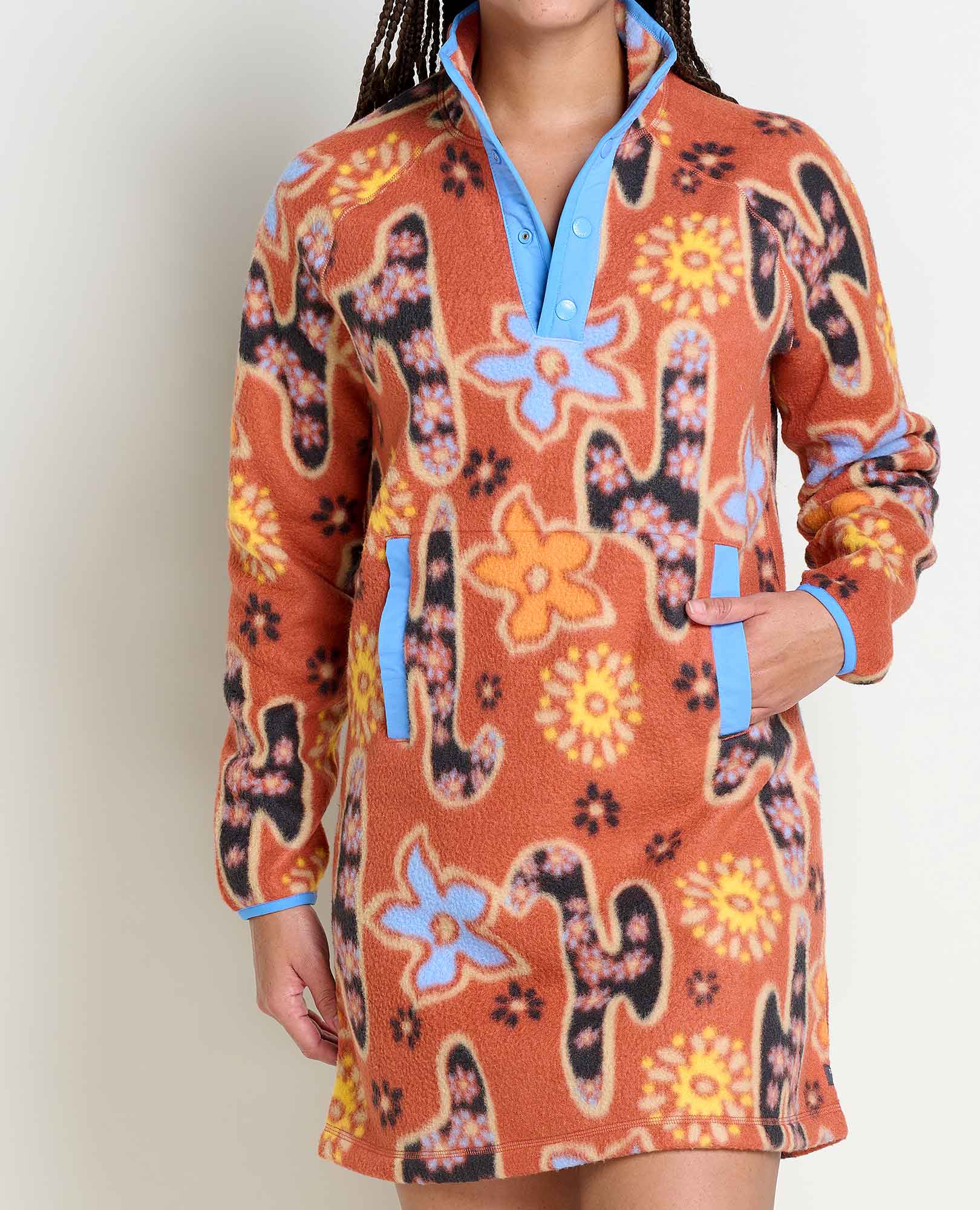 Campo Fleece 1/4 Snap Dress - Coyean