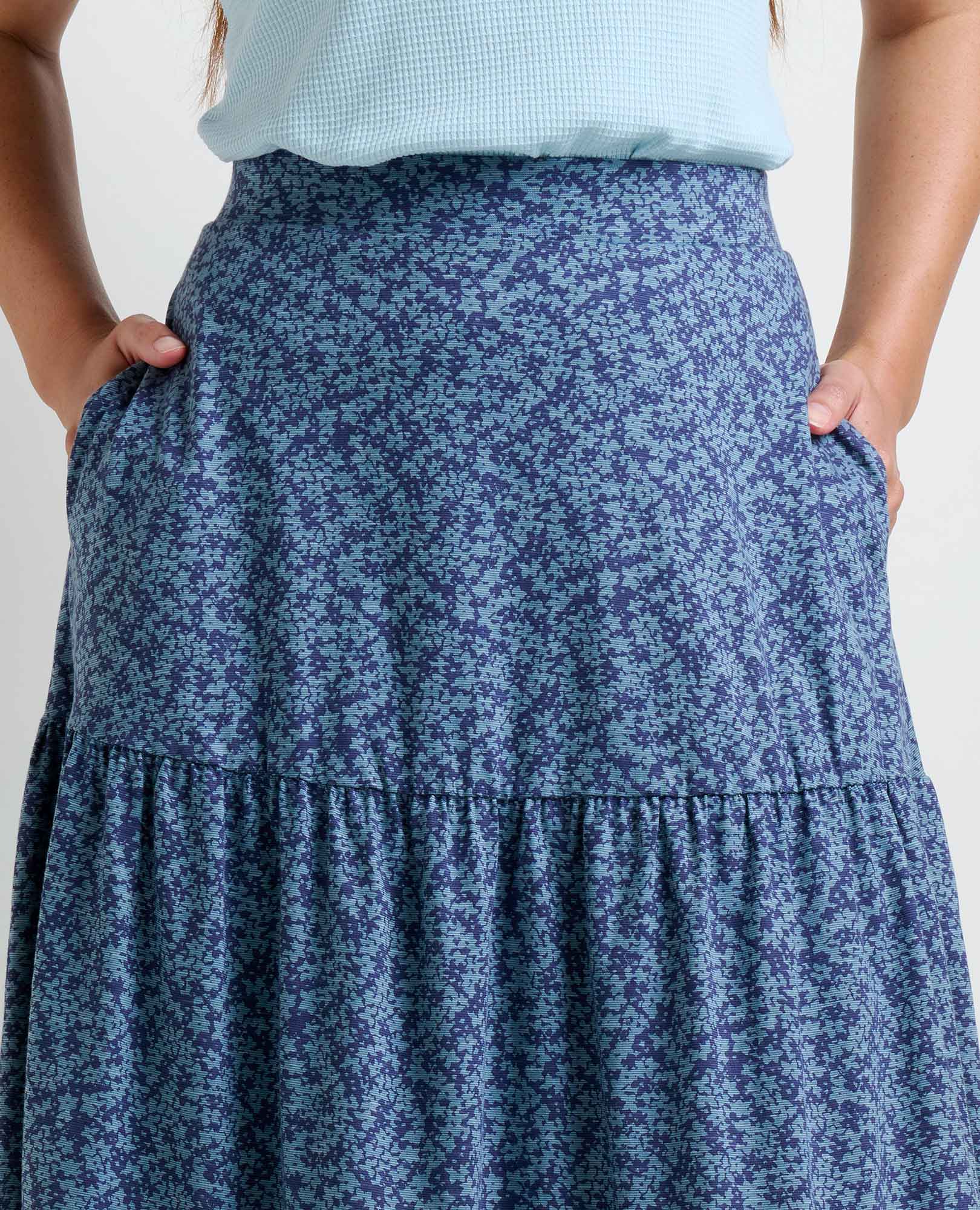 Marigold Tiered Midi Skirt - Coyean